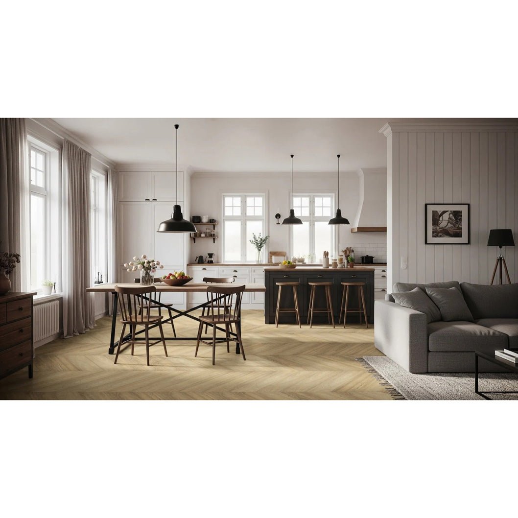 Luvanto LVT Flooring Chevron Premium Design Chevron 135x538x2.5mm Pack Size - 1.25m2 - JJ Building Materials