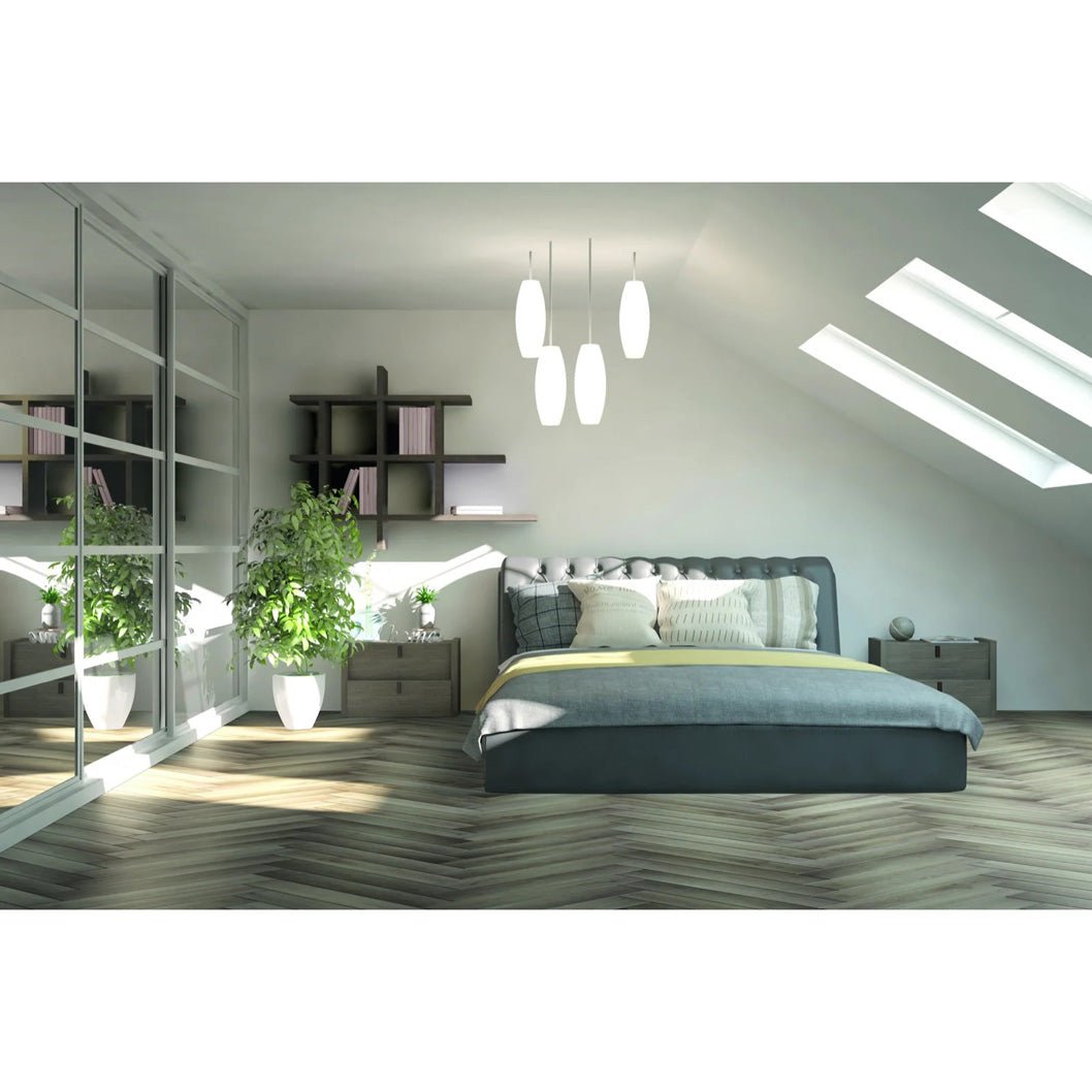 Luvanto LVT Flooring Contemporary Herringbone Design 534x107x2.5mm Pack Size - 2.28m2 - JJ Building Materials