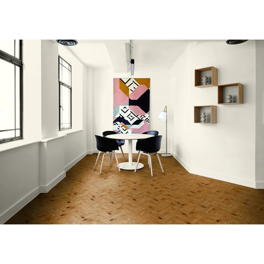 Luvanto LVT Flooring Contemporary Herringbone Design 534x107x2.5mm Pack Size - 2.28m2 - JJ Building Materials