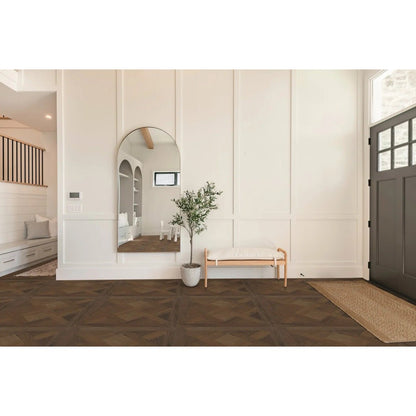 Luvanto LVT Flooring Deep Emboss Bevelled Edge Premium Click Plus Basketweave 600x600x6mm Pack Size - 2.16m2 - JJ Building Materials