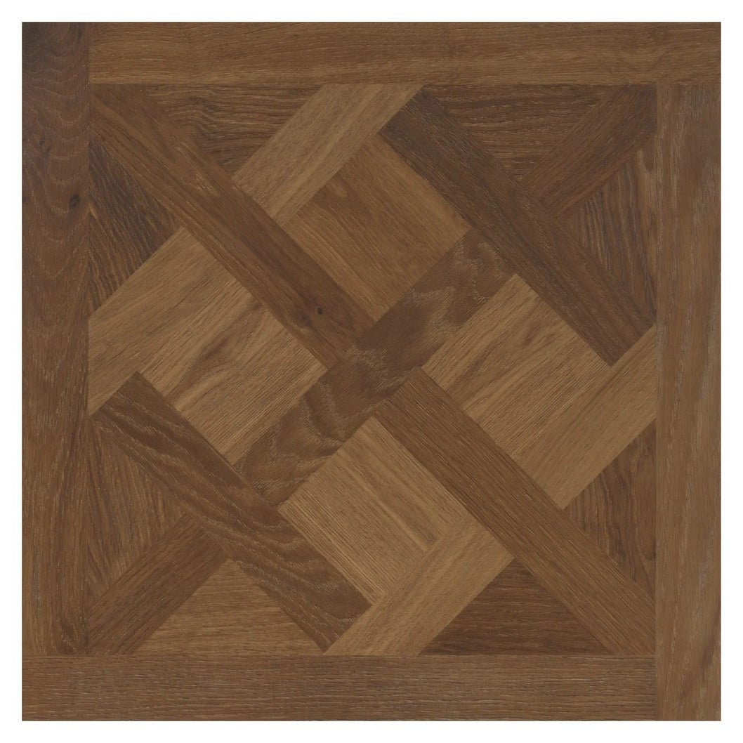 Luvanto LVT Flooring Deep Emboss Bevelled Edge Premium Click Plus Basketweave 600x600x6mm Pack Size - 2.16m2 - JJ Building Materials