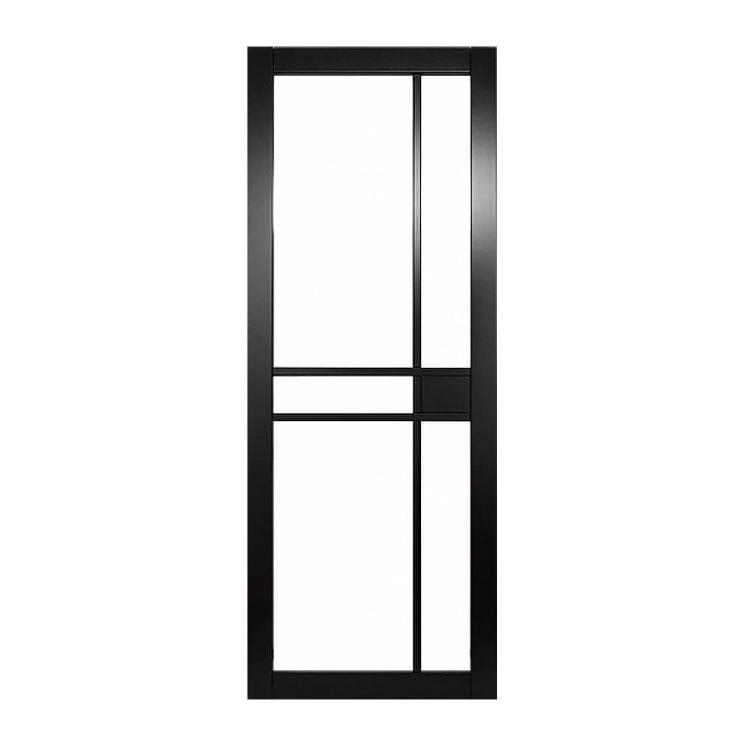 Mendes Black Naples Clear Glazed Door - JJ Building Materials