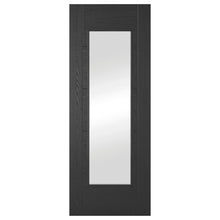 Mendes Black Oak Iseo 1 Light Clear Glazed Door - JJ Building Materials
