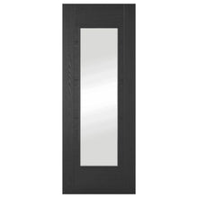 Mendes Black Oak Iseo 1 Light Clear Glazed FD30 Door - JJ Building Materials
