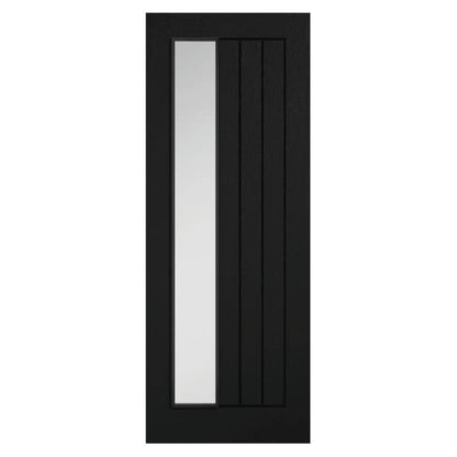 Mendes Black Oak Mexicano 1 Light Clear Glazed (Narrow Offset) Door - JJ Building Materials