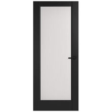 Mendes Black Ravenna 1 Light Reeded Glass Door - JJ Building Materials