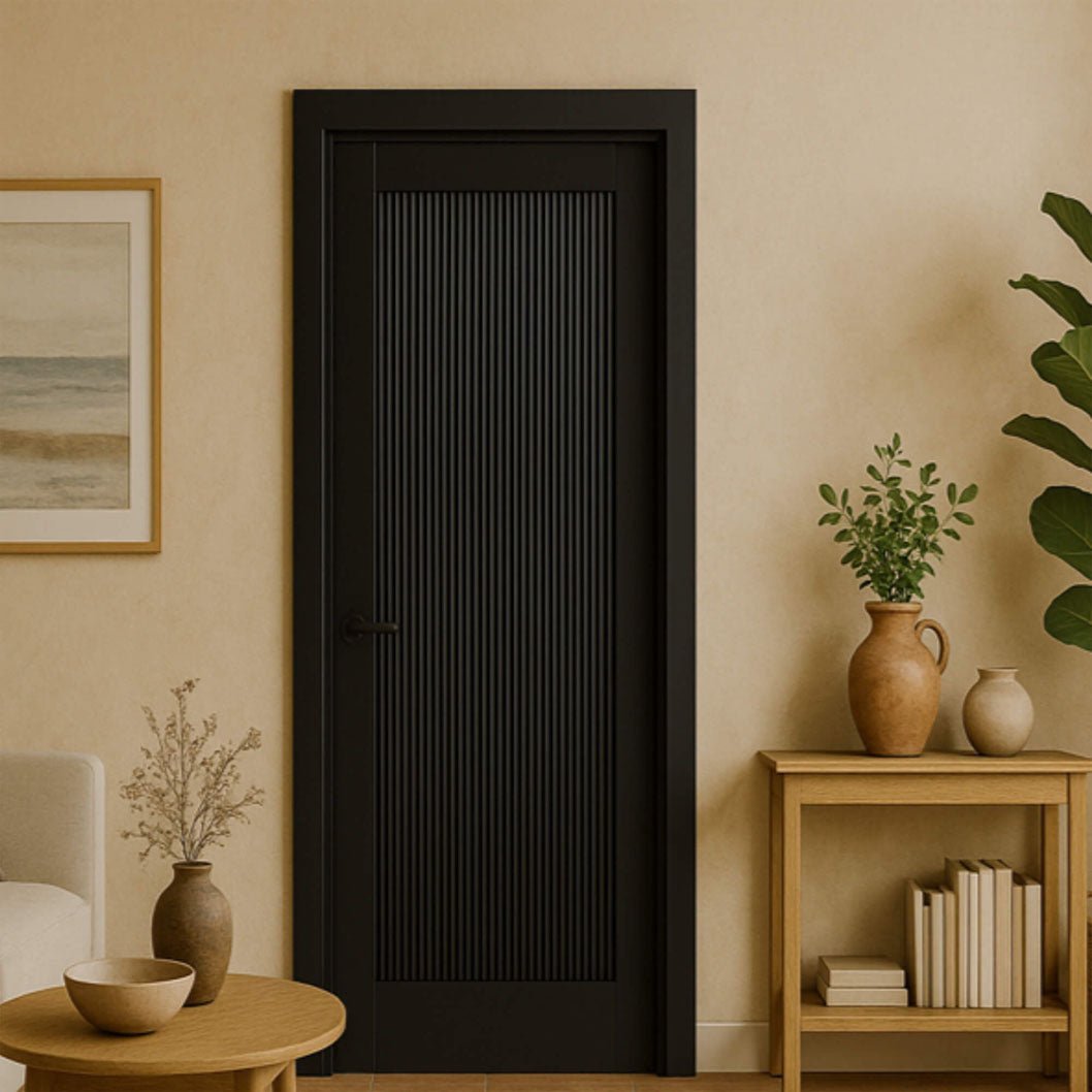Mendes Black Ravenna 1 Panel Door - JJ Building Materials