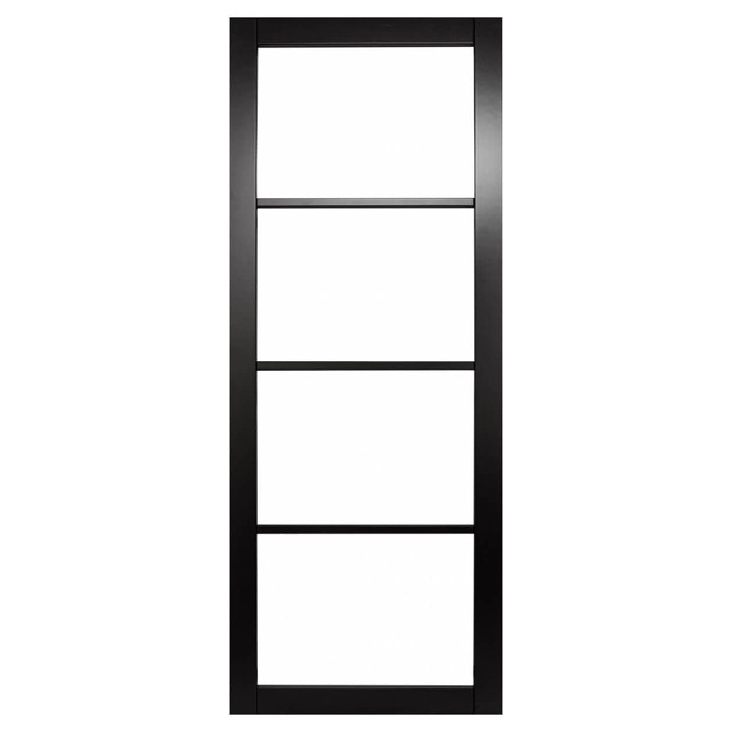 Mendes Black Rome Clear Glazed Door - JJ Building Materials