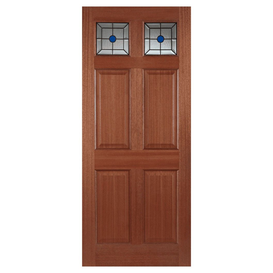 Mendes Hardwood Colonial Top Light Lead Glazed Door - JJ Building Materials