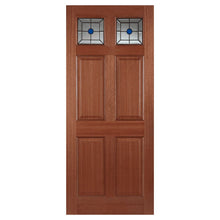 Mendes Hardwood Colonial Top Light Lead Glazed Door - JJ Building Materials