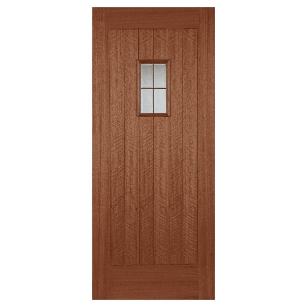 Mendes Hardwood Hillingdon Lead Light Glazed Door - JJ Building Materials