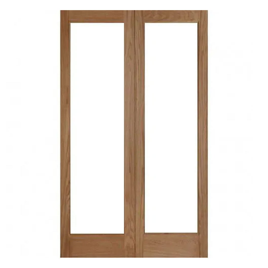 Mendes Hardwood Pattern 20 Rebated Pair (RHPO) Un-Glazed Door - JJ Building Materials