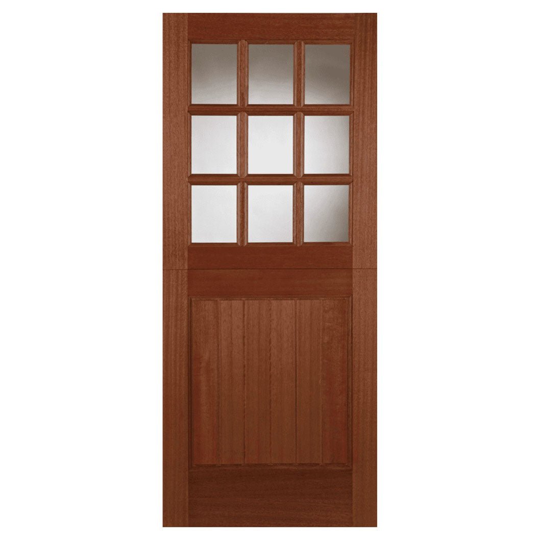 Mendes Hardwood Stable 9 Light Unglazed (Open In) Door - JJ Building Materials