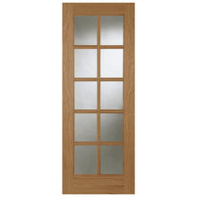 Mendes Oak 10 Light Clear Glazed Unfinished Door - JJ Building Materials