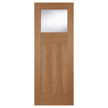 Mendes Oak 1930 3 Panel 1 Light Unglazed Unfinished Door - JJ Building Materials
