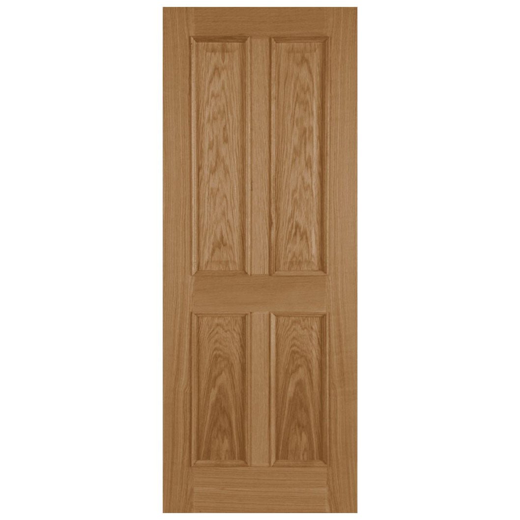 Mendes Oak 4 Panel Raised Mould FD30 Unfinished Door - JJ Building Materials