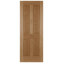 Mendes Oak 4 Panel Recessed Fd30 Unfinished Door - JJ Building Materials