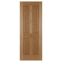 Mendes Oak 4 Panel Recessed Unfinished Door - JJ Building Materials