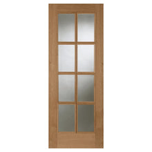 Mendes Oak 8 Light Clear Glazed Raised Mould Unfinished Door - JJ Building Materials