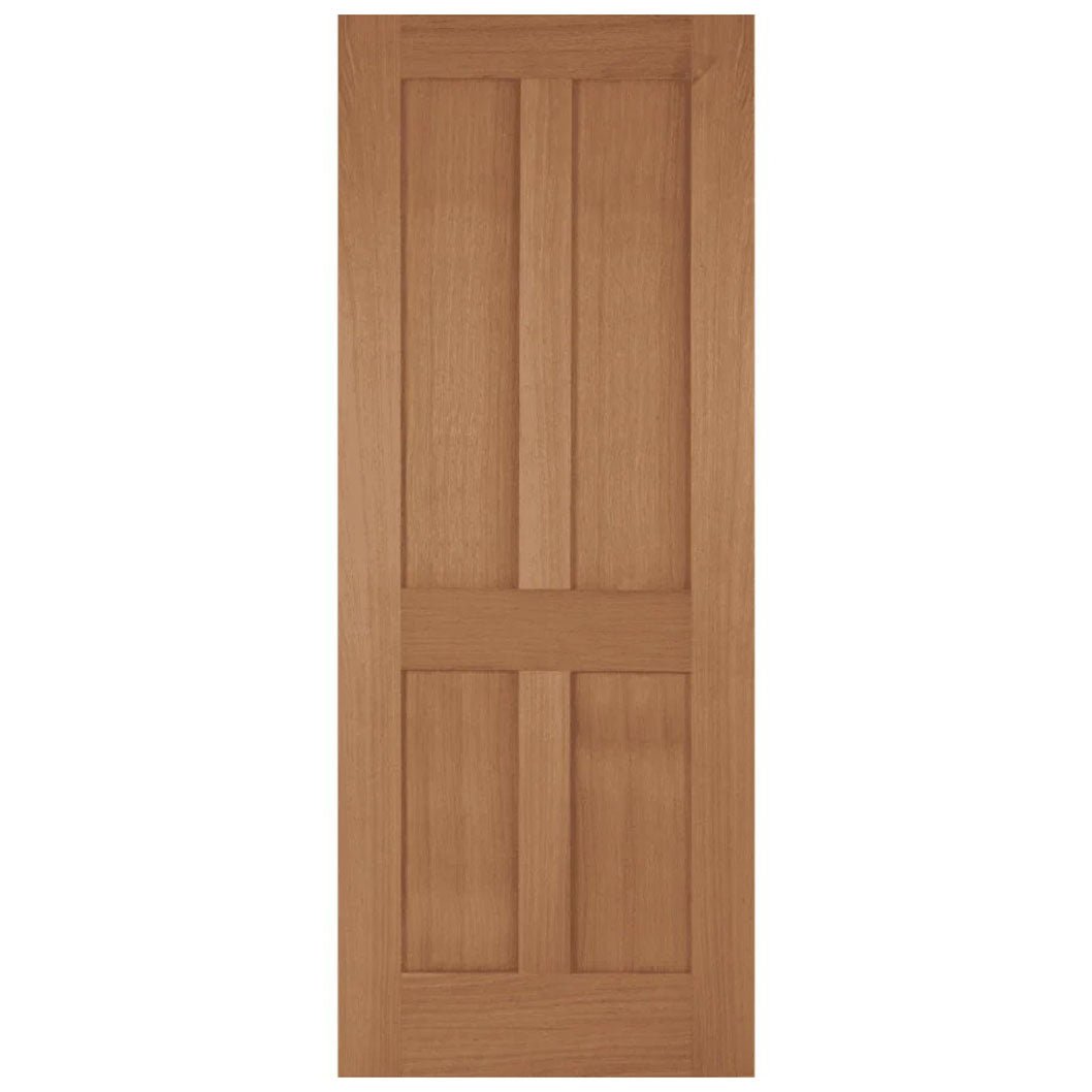 Mendes Oak Bristol 4 Panel Fd30 Unfinished Door - JJ Building Materials