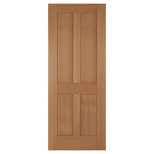 Mendes Oak Bristol 4 Panel Unfinished Door - JJ Building Materials