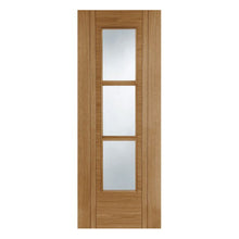 Mendes Oak Capri 3 Light Clear Glazed FD30 Prefinished Door - JJ Building Materials