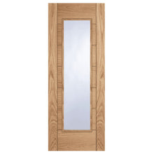 Mendes Oak Corsica 1 Light Clear Glazed Fd30 Prefinished Door - JJ Building Materials