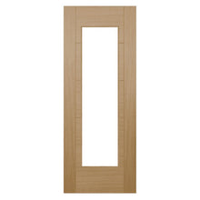 Mendes Oak Cotswold 1 Light Clear Glazed Prefinished Door - JJ Building Materials