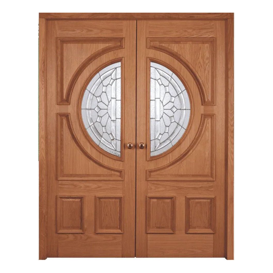 Mendes Oak Empress RM1S Rebated Pair Leaf (RHPO) Door - JJ Building Materials