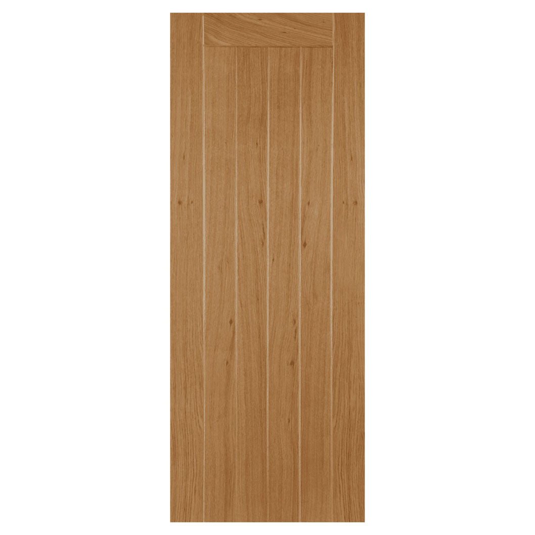 Mendes Oak Framed Ledged And Braced Unfinished Door - JJ Building Materials