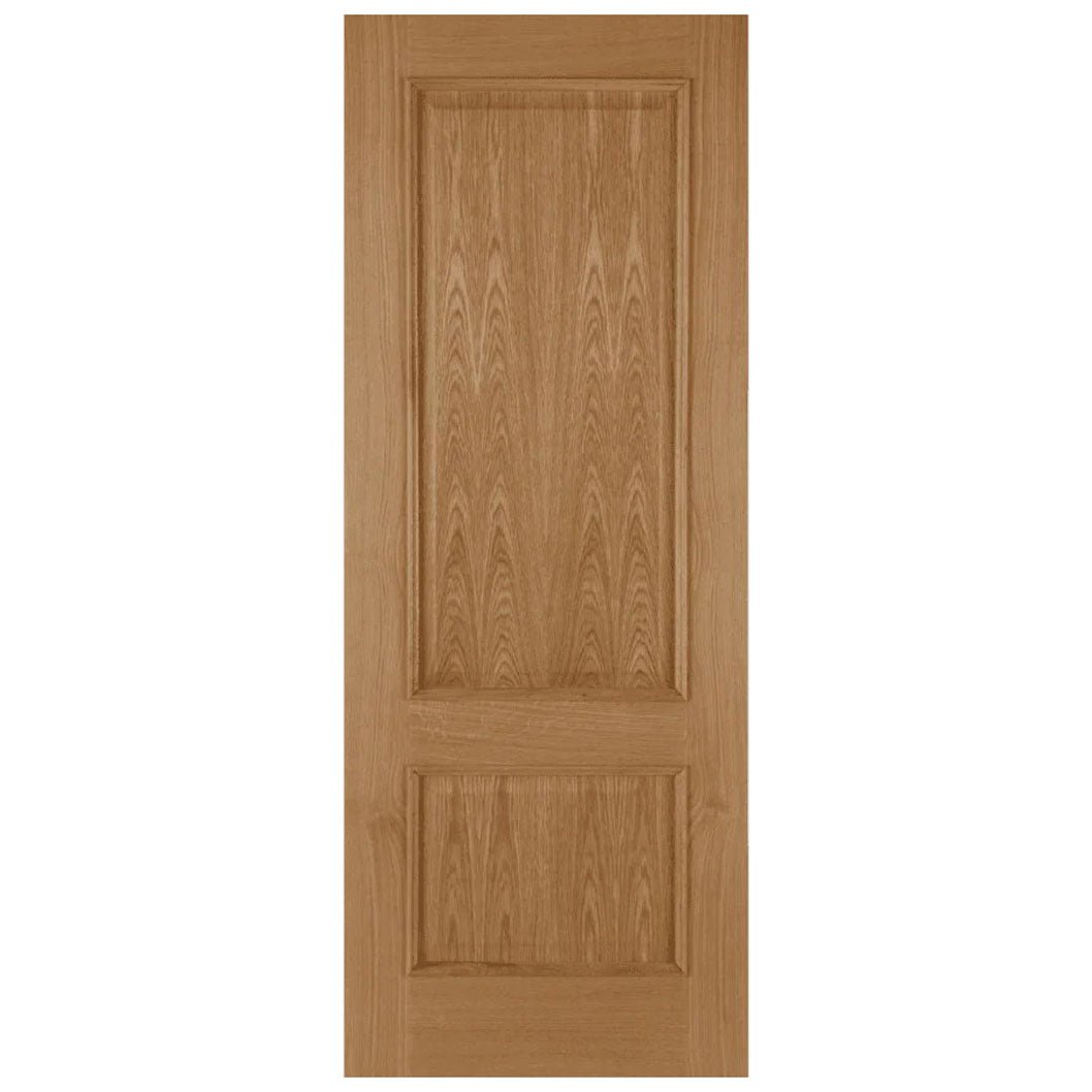 Mendes Oak Iris 2 Panel Raised Mould Unfinished Door - JJ Building Materials