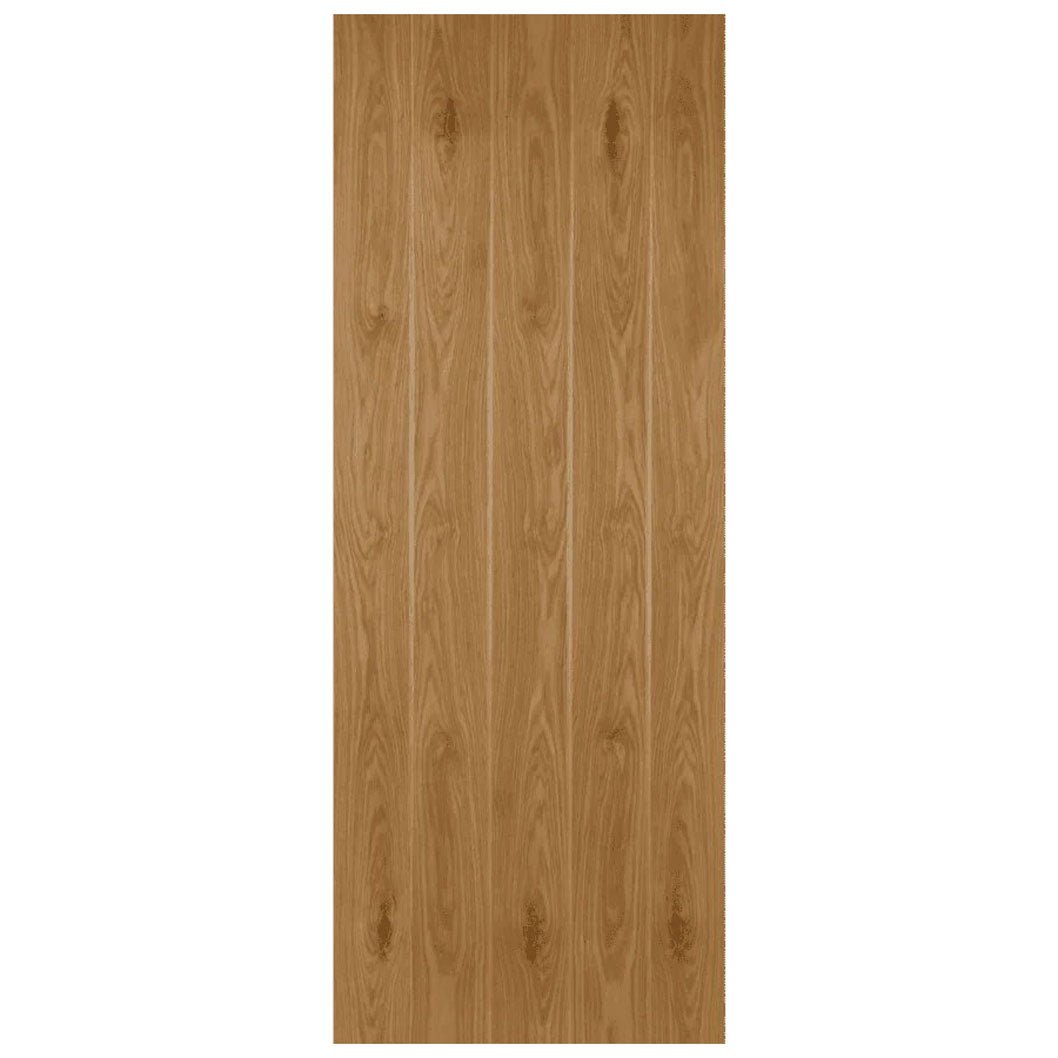 Mendes Oak Ledged And Braced Unfinished Door - JJ Building Materials