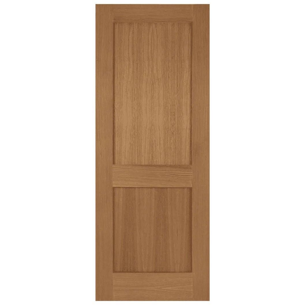 Mendes Oak Marlborough 2 Panel Fd30 Unfinished Door - JJ Building Materials