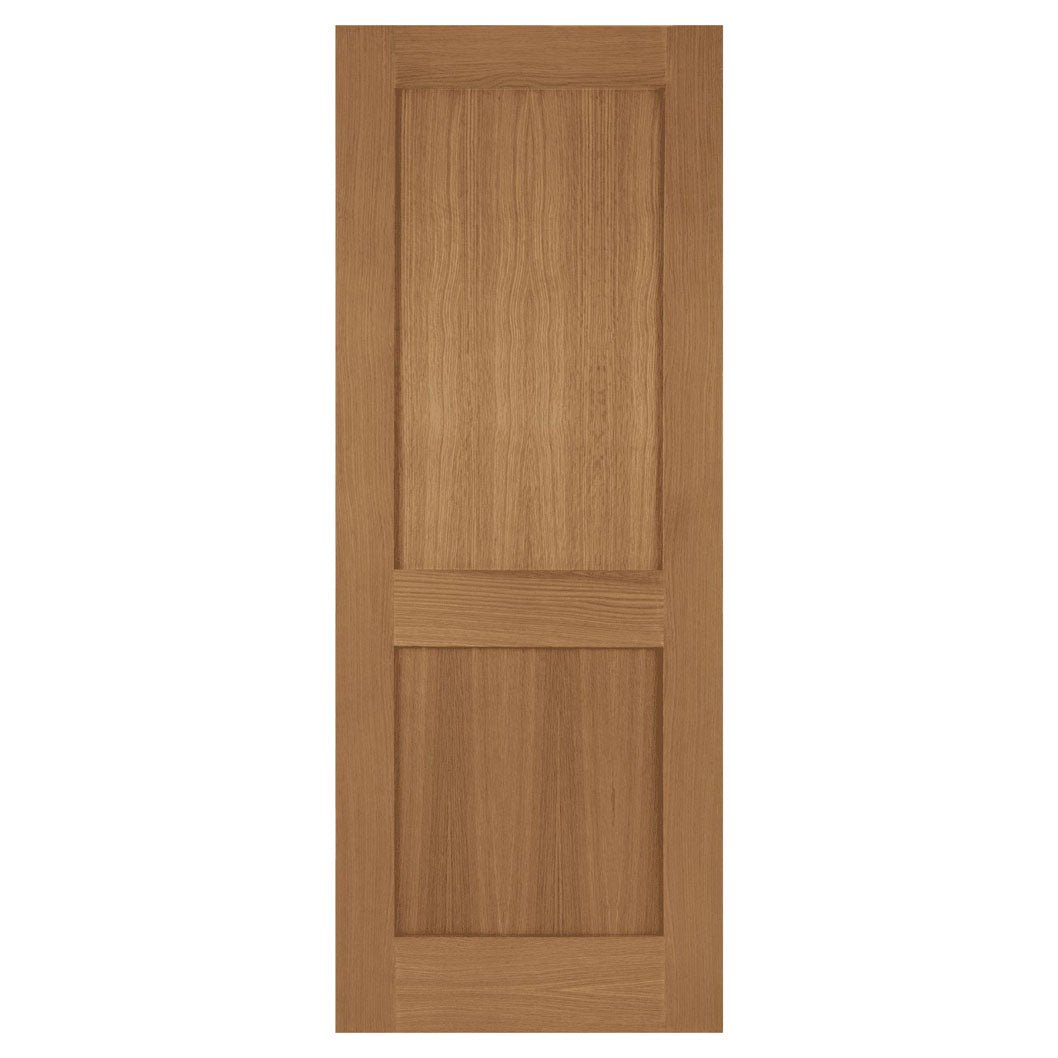 Mendes Oak Marlborough 2 Panel Unfinished Door - JJ Building Materials