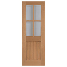Mendes Oak Mexicano 4 Light Clear Glazed Unfinished Door - JJ Building Materials