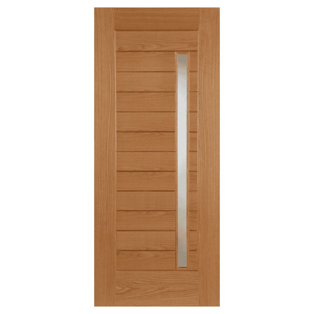 Mendes Oak Oslo Clear Glass Door - JJ Building Materials
