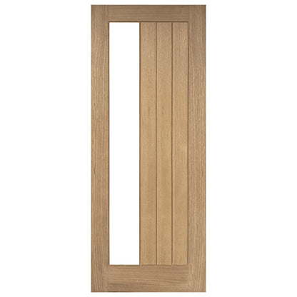 Mendes Oak Tuscany 1 Light Glazed Unfinished Door - JJ Building Materials