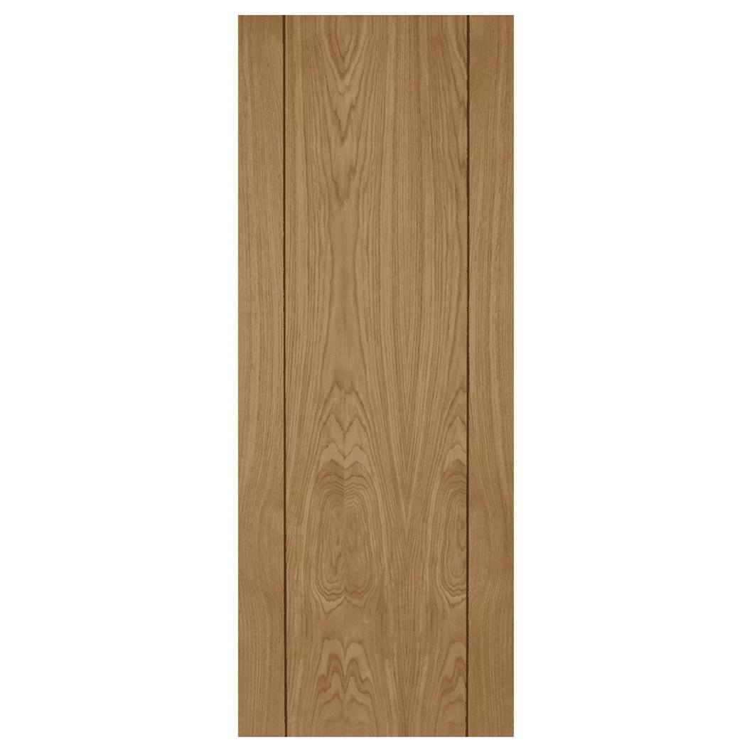 Mendes Oak Vision With Walnut Inlay Prefinished Door - JJ Building Materials