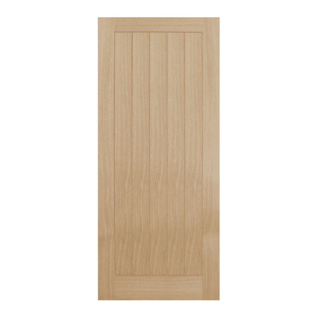 Mendes Oak Wiltshire 1 Light Clear Glazed Prefinished Door - JJ Building Materials