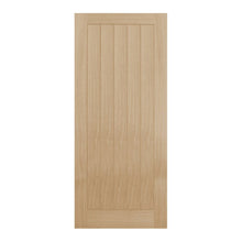 Mendes Oak Wiltshire 1 Light Clear Glazed Prefinished Door - JJ Building Materials