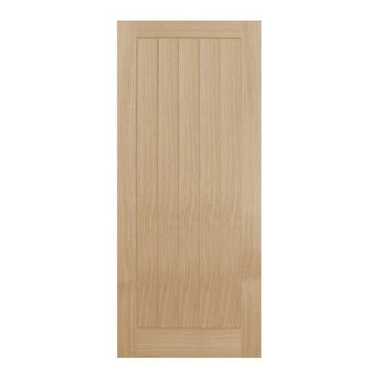 Mendes Oak Wiltshire Fire Door Prefinished Door - JJ Building Materials