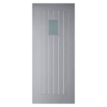 Mendes Thermawood Devon (Osbcure Glass) Grey Primed Door - JJ Building Materials