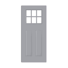 Mendes Thermawood Dorset (Clear Glass) Grey Primed Door - JJ Building Materials