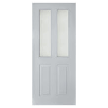 Mendes Thermawood Rutland (Clear Glass) Grey Primed Door - JJ Building Materials
