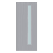 Mendes Thermawood Surrey (Obscure Glass) Grey Primed Door - JJ Building Materials