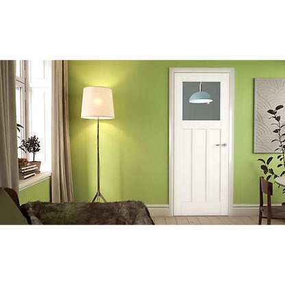 Mendes White 1930 3 Panel 1 Light Glazed Primed Trade Door - JJ Building Materials