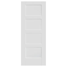 Mendes White Contemporary 4 Panel Door - JJ Building Materials