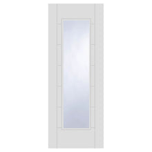 Mendes White Corsica 1 Light Clear Glazed Primed Trade Door - JJ Building Materials