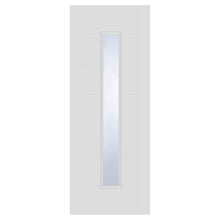 Mendes White Corsica 18G Light Clear Glazed FD30 Primed Trade Door - JJ Building Materials