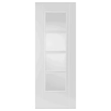 Mendes White Iseo 4 Light Clear Glazed FD30 Door - JJ Building Materials
